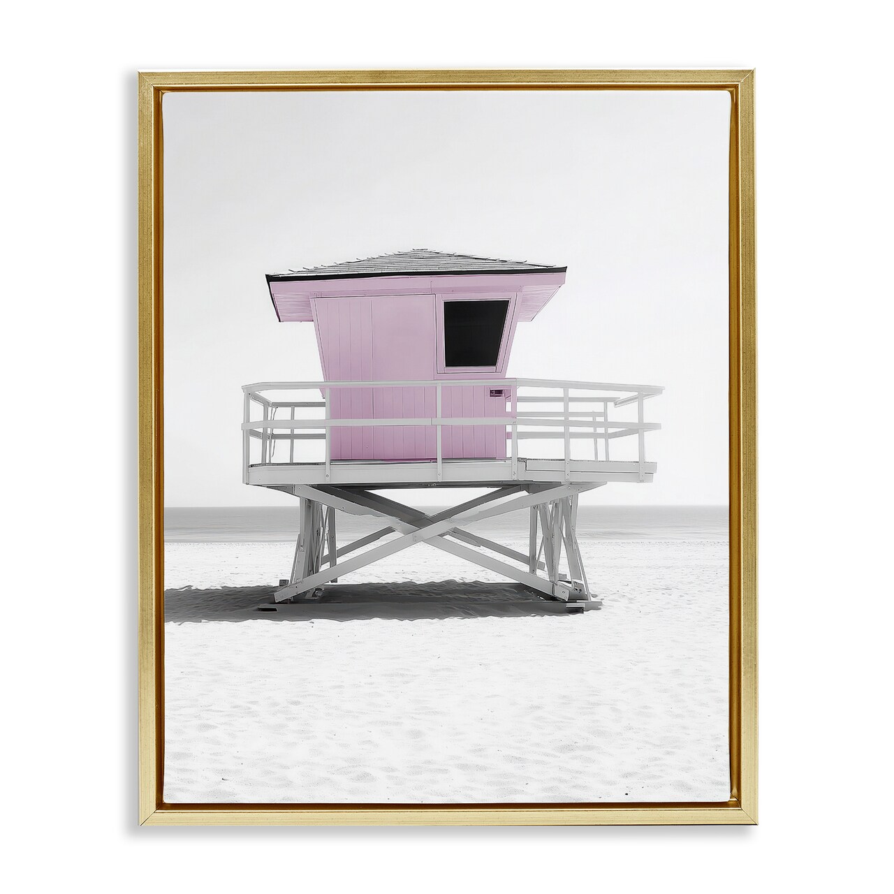 Stupell Industries Lifeguard Station Candy Floating Frame, design by Annabelle Hall